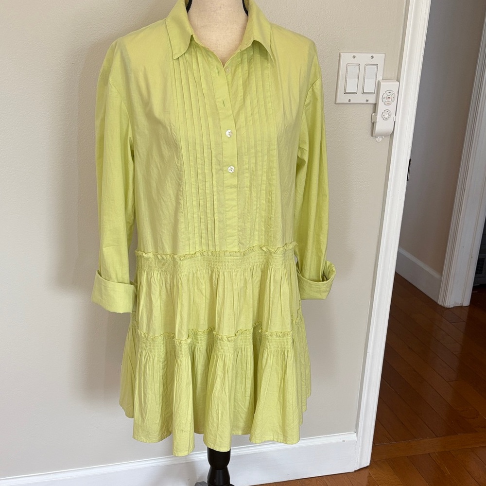 Free People Light Green Long Sleeve Dress